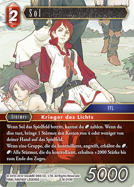 Final Fantasy Opus 16-013 H Sol Feuer