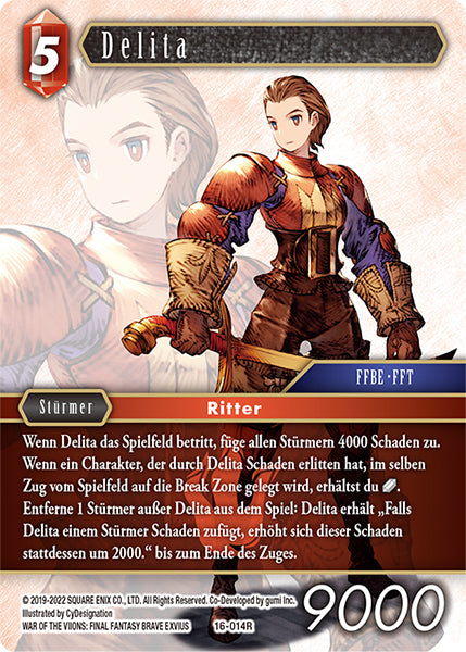 Final Fantasy Opus 16-014 R Delita Feuer
