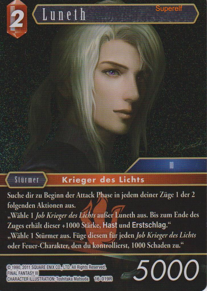 Final Fantasy Opus 16-019 R Luneth Feuer