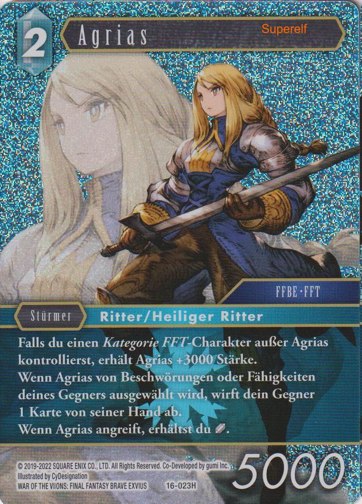 Final Fantasy Opus 16-023 H Agrias Eis