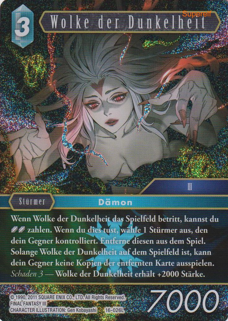 Final Fantasy Opus 16-026 L Wolke der Dunkelheit Eis