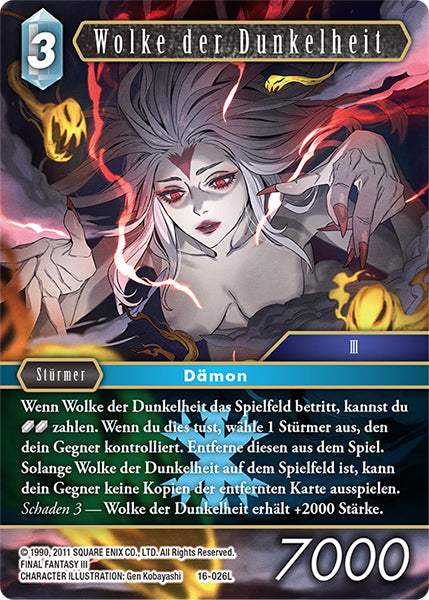 Final Fantasy Opus 16-026 L Wolke der Dunkelheit Eis