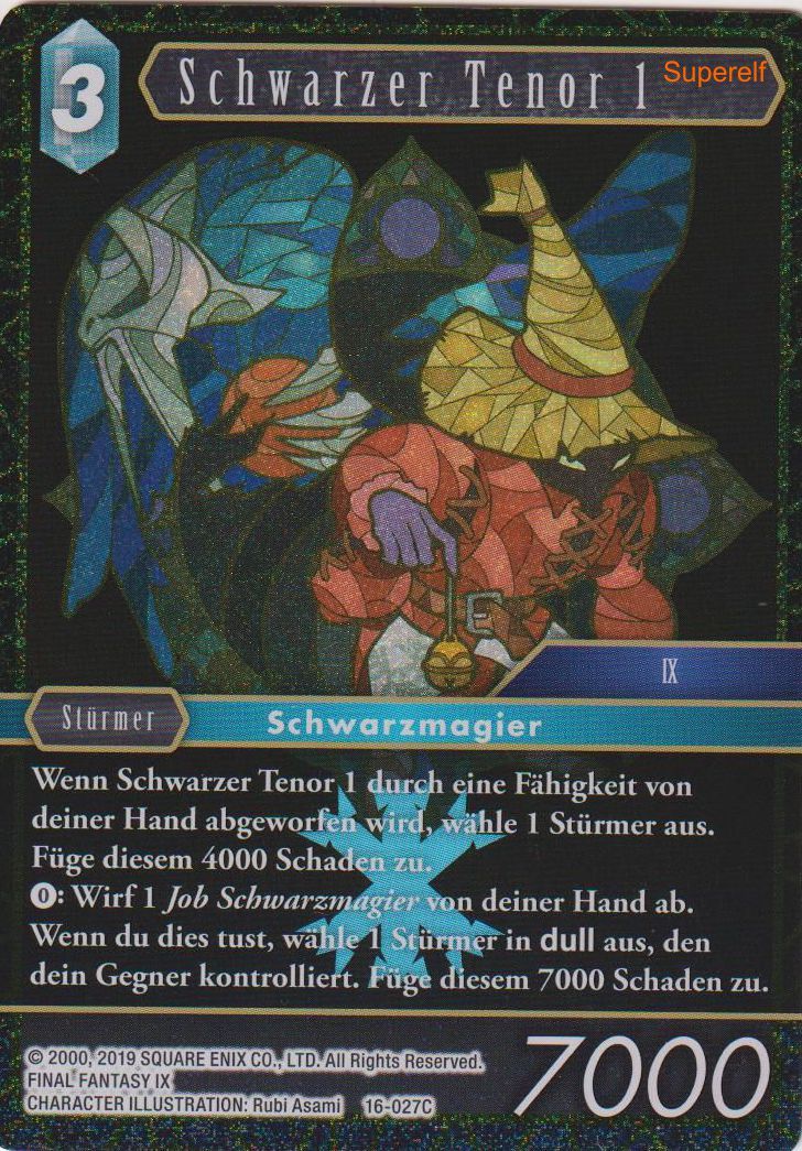 Final Fantasy Opus 16-027 C Schwarzer Tenor 1 Eis