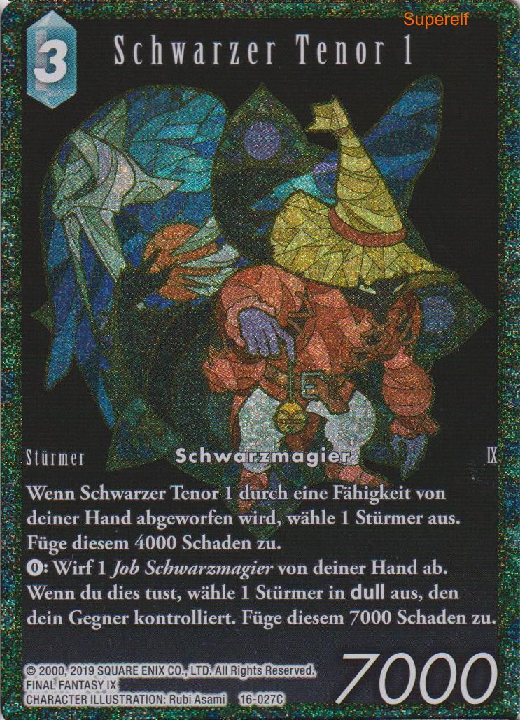 Final Fantasy Opus 16-027 C Schwarzer Tenor 1 Eis