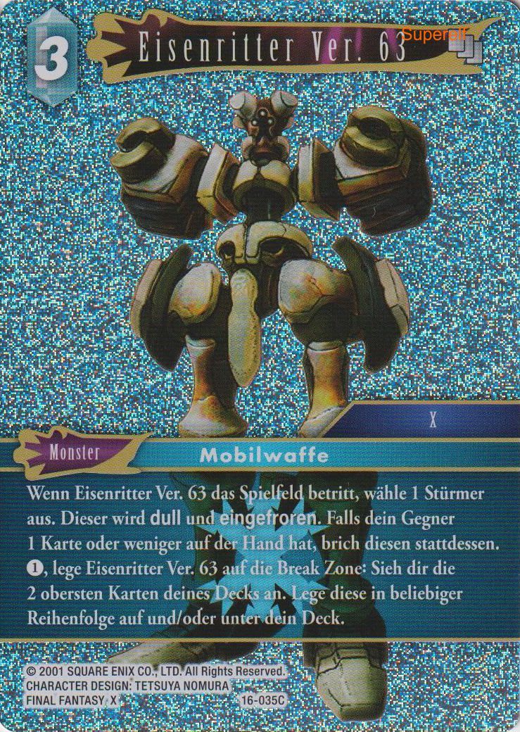Final Fantasy Opus 16-035 C Eisenritter Ver. 63 Eis