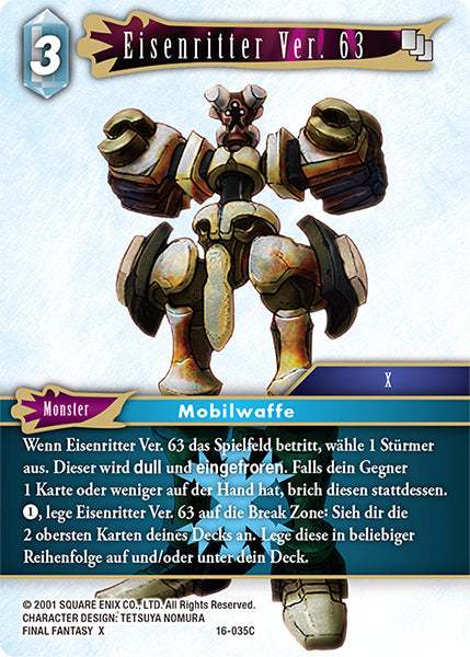Final Fantasy Opus 16-035 C Eisenritter Ver. 63 Eis