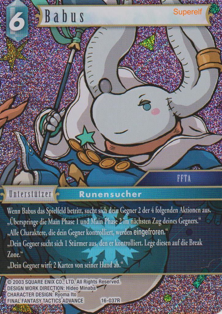 Final Fantasy Opus 16-037 R Babus Eis