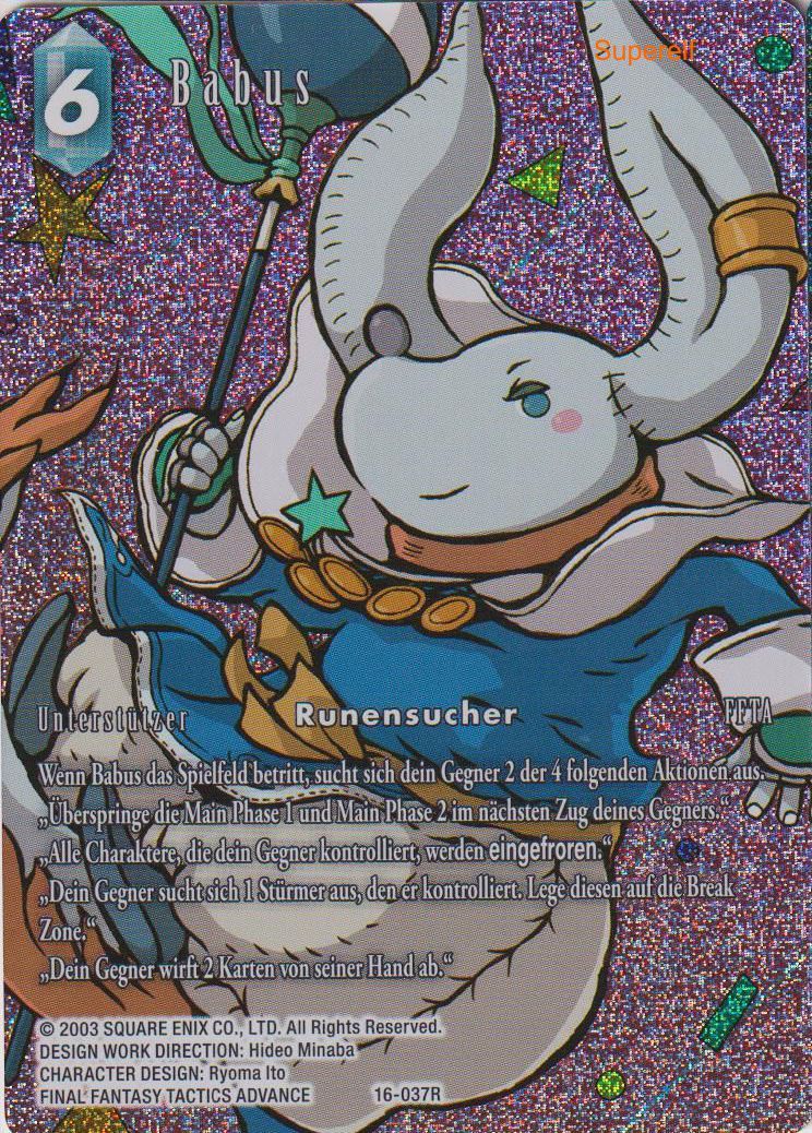 Final Fantasy Opus 16-037 R Babus Eis