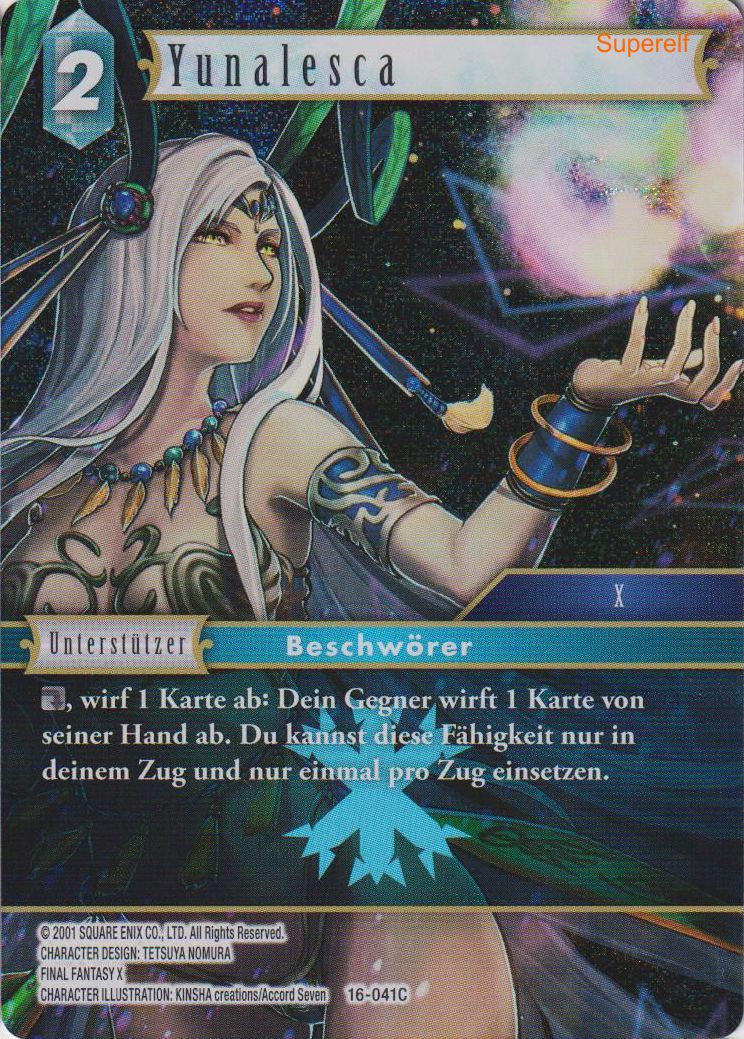 Final Fantasy Opus 16-041 C Yunalesca Eis