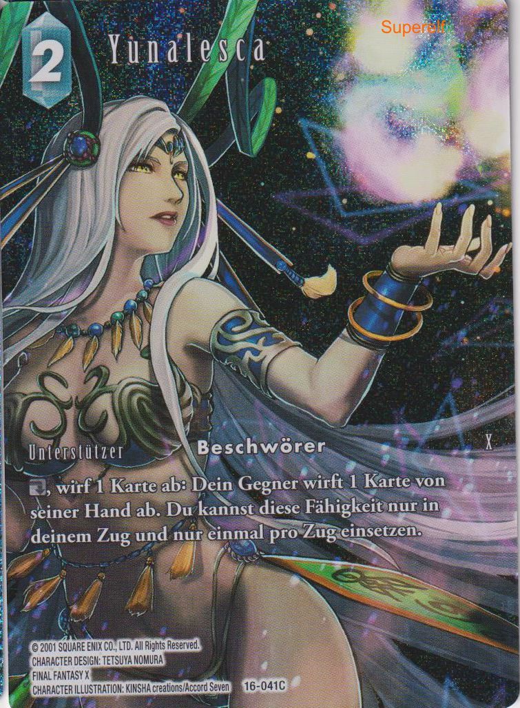 Final Fantasy Opus 16-041 C Yunalesca Eis
