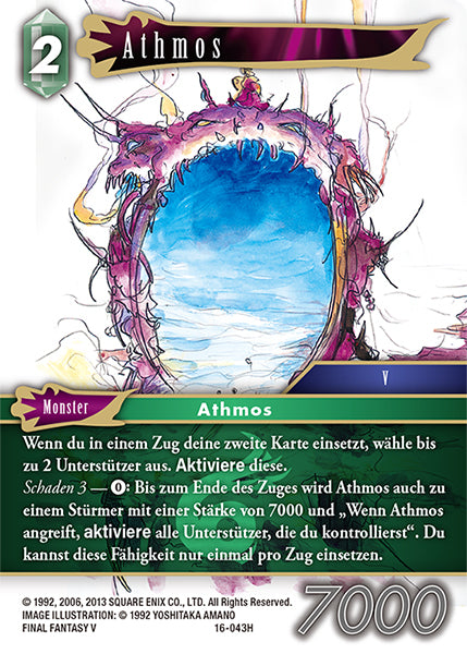Final Fantasy Opus 16-043 H Athmos Wind