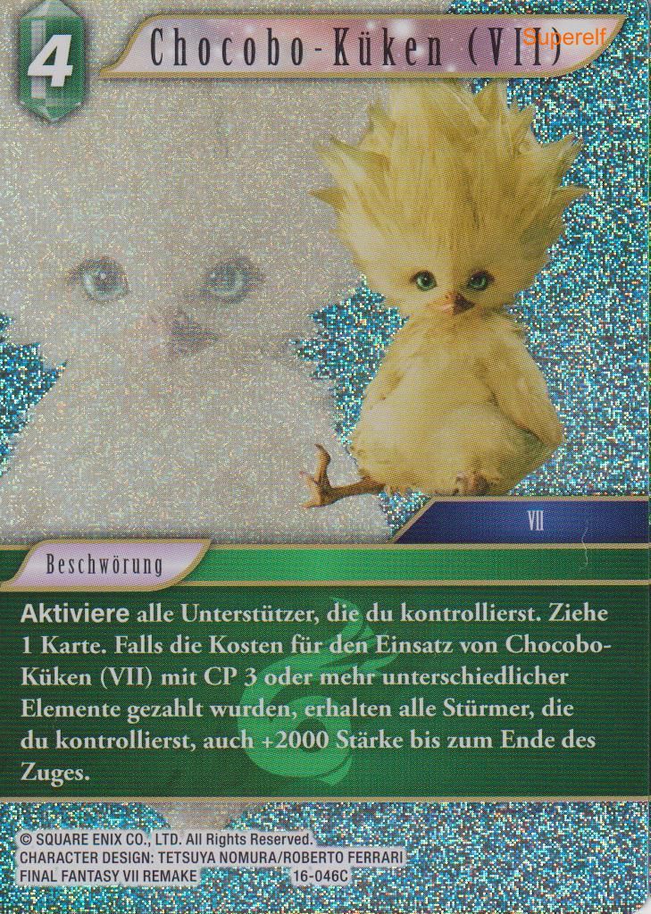 Final Fantasy Opus 16-046 C Chocobo Küken (VII) Wind