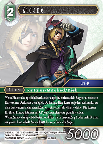 Final Fantasy Opus 16-048 H Zidane Wind