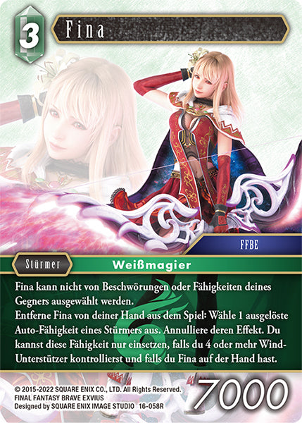 Final Fantasy Opus 16-058 R Fina Wind