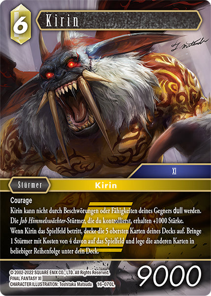 Final Fantasy Opus 16-070 L Kirin Erde