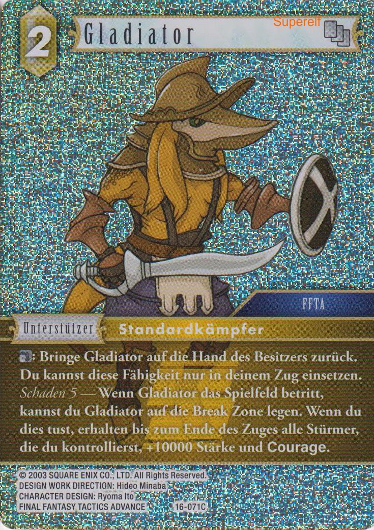 Final Fantasy Opus 16-071 C Gladiator Erde