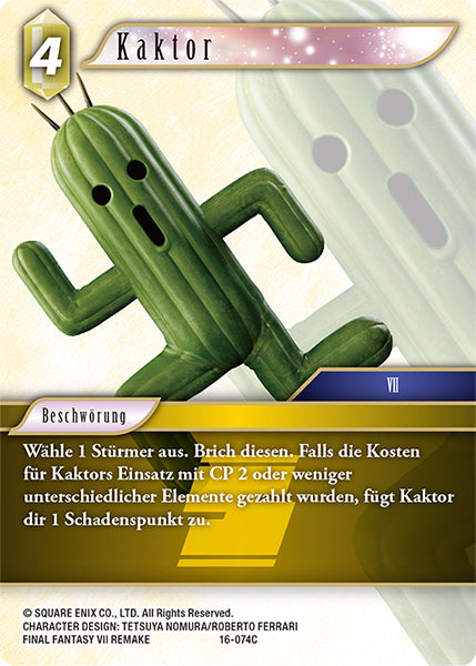 Final Fantasy Opus 16-074 C Kaktor Erde