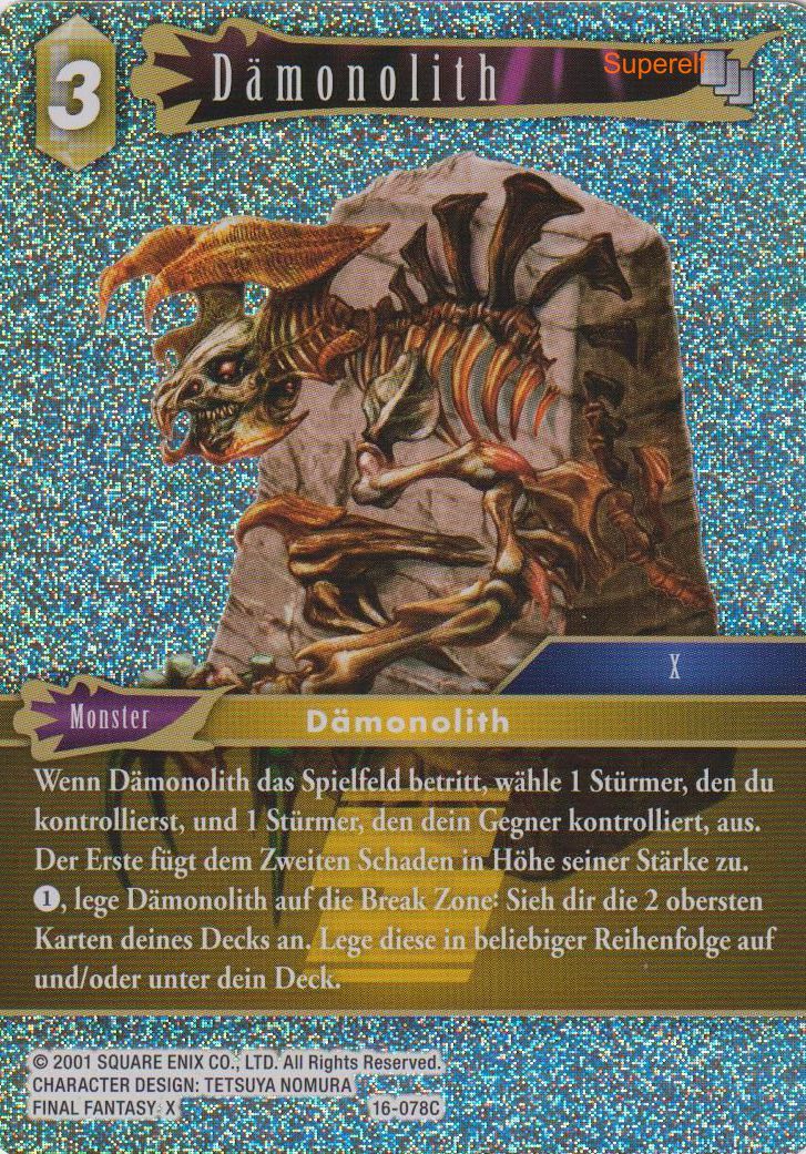 Final Fantasy Opus 16-078 C Dämonolith Erde