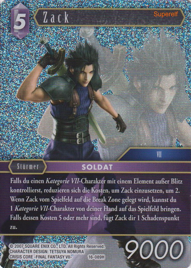 Final Fantasy Opus 16-089 H Zack Blitz