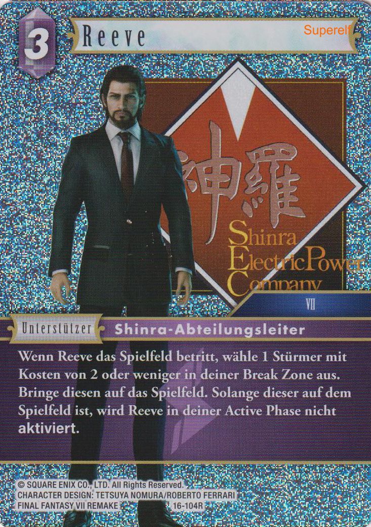 Final Fantasy Opus 16-104 R Reeve Blitz