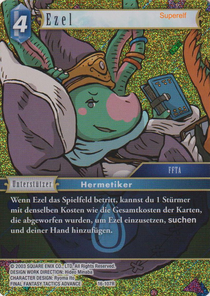 Final Fantasy Opus 16-107 R Ezel Wasser