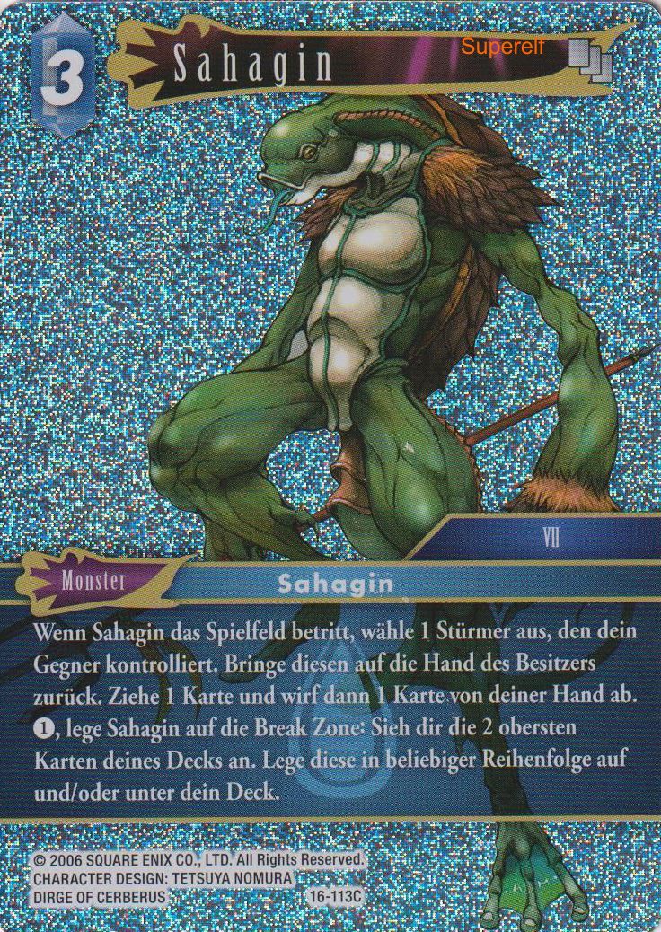 Final Fantasy Opus 16-113 C Sahagin Wasser