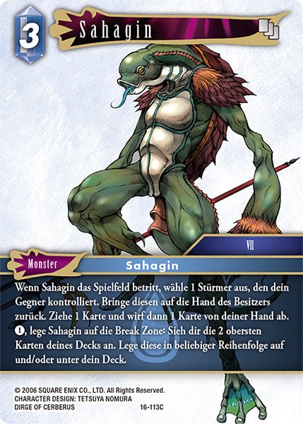 Final Fantasy Opus 16-113 C Sahagin Wasser