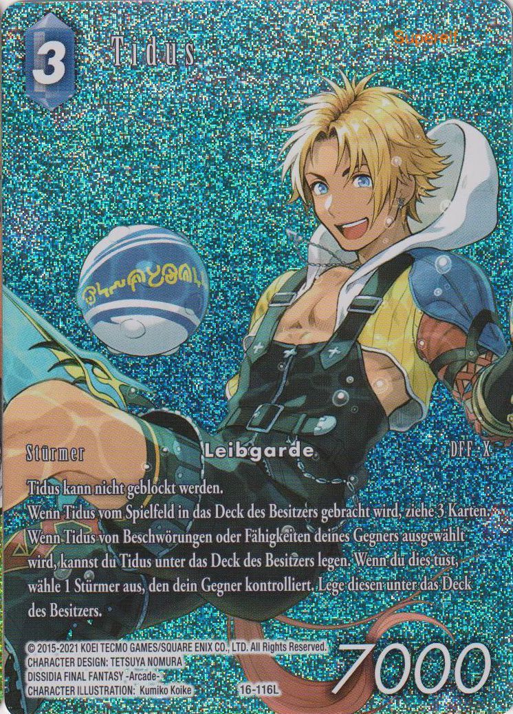 Final Fantasy Opus 16-116 L Tidus Wasser