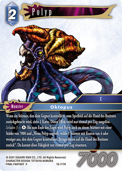 Final Fantasy Opus 16-117 H Polyp Wasser