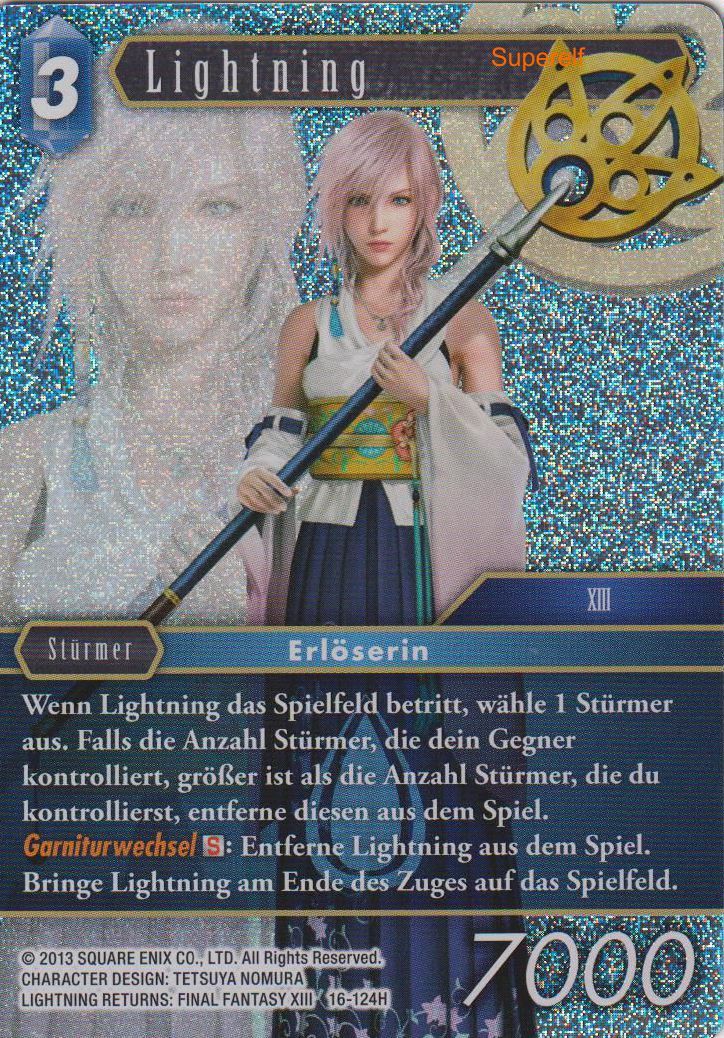 Final Fantasy Opus 16-124 H Lightning Wasser