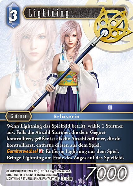 Final Fantasy Opus 16-124 H Lightning Wasser