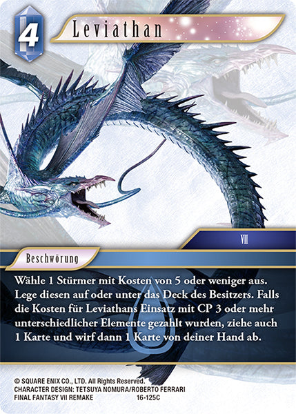 Final Fantasy Opus 16-125 C Leviathan Wasser
