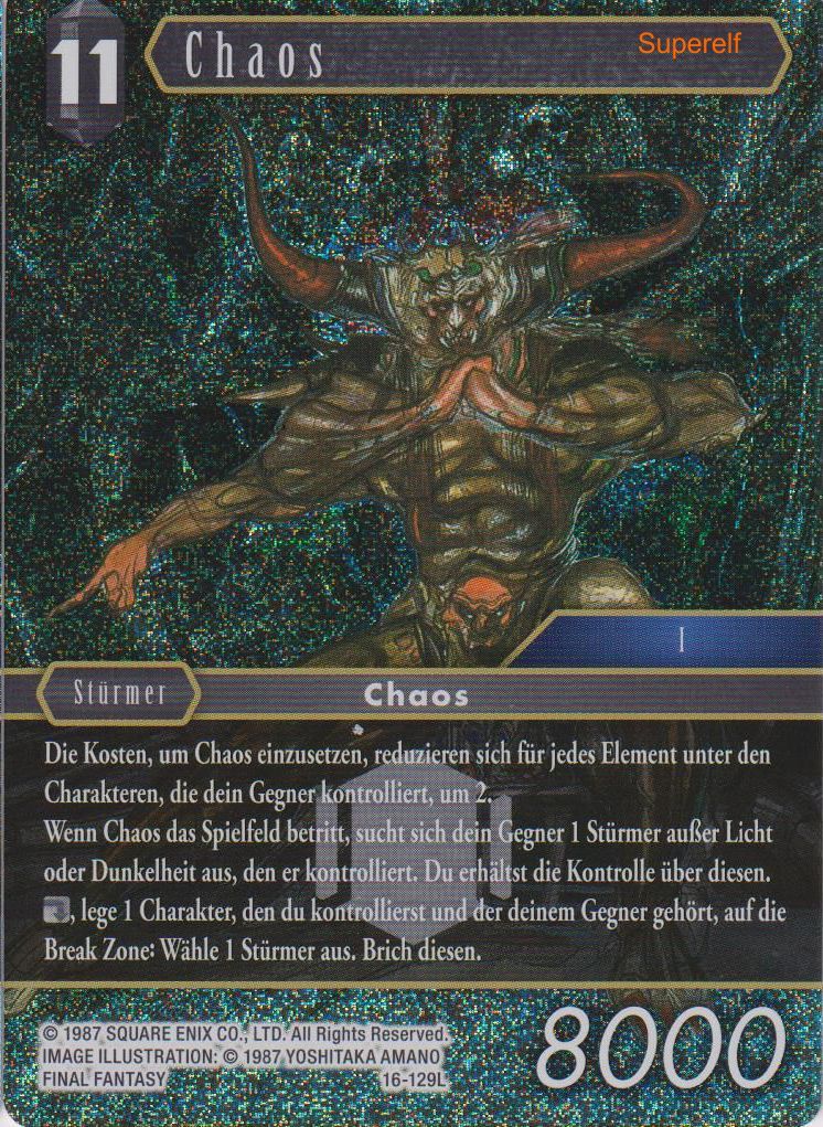 Final Fantasy Opus 16-129 L Chaos Dunkelheit