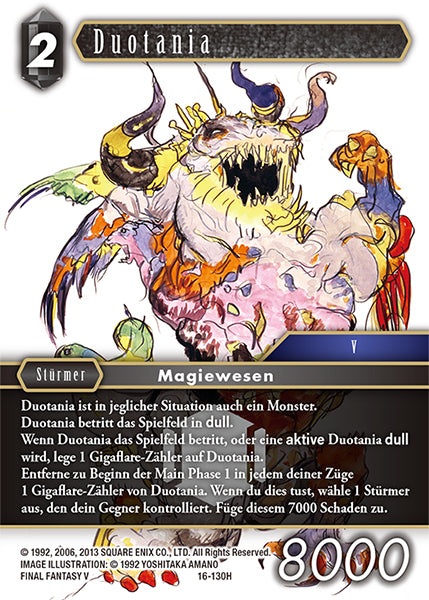 Final Fantasy Opus 16-130 H Duotania Dunkelheit