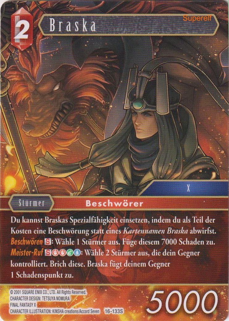 Final Fantasy Opus 16-133 S Braska Feuer