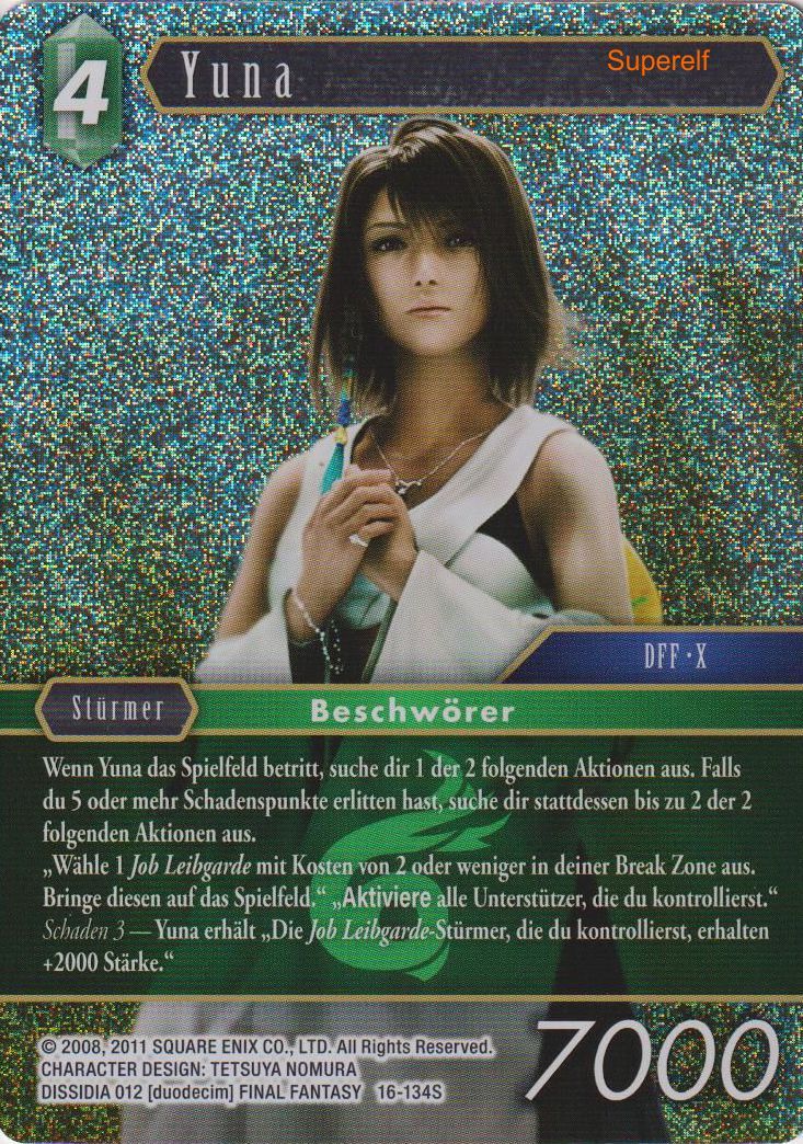 Final Fantasy Opus 16-134 S Yuna Wind