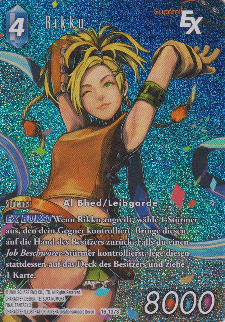 Final Fantasy Opus 16-137 S Rikku Wasser