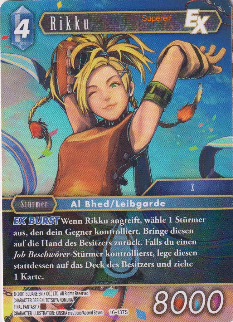 Final Fantasy Opus 16-137 S Rikku Wasser