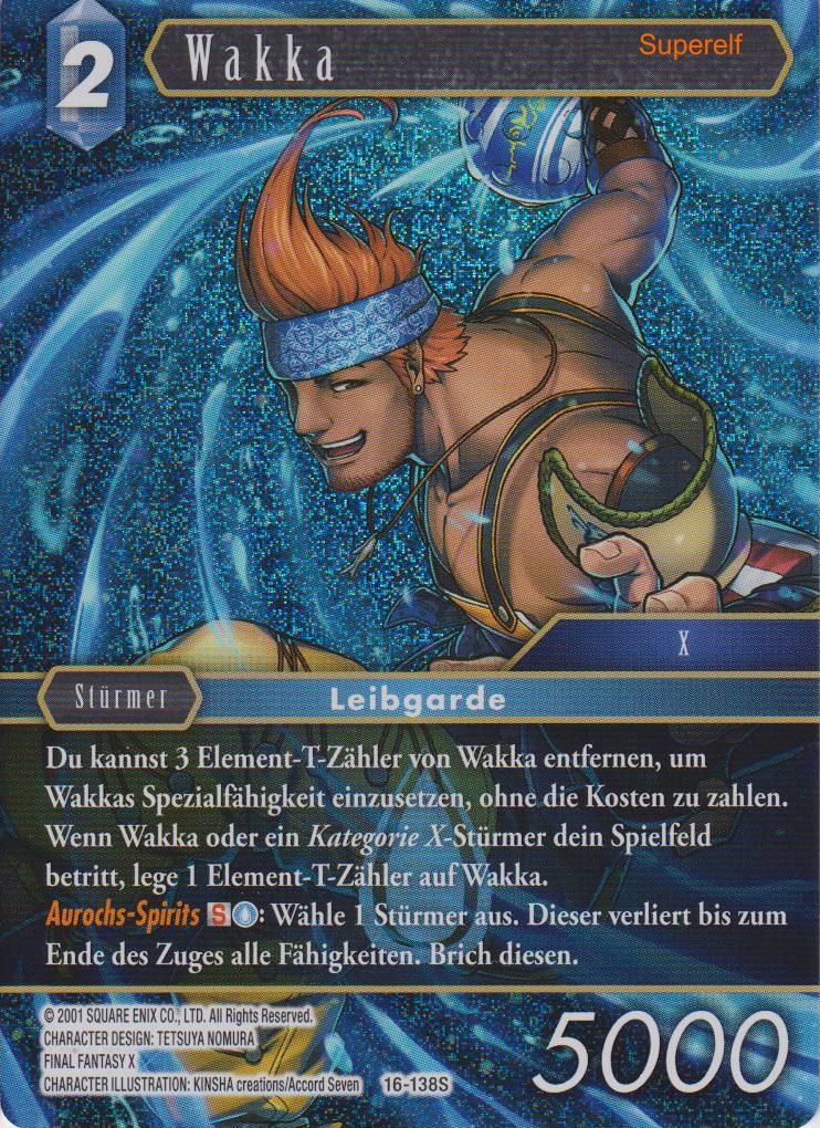 Final Fantasy Opus 16-138 S Wakka Wasser