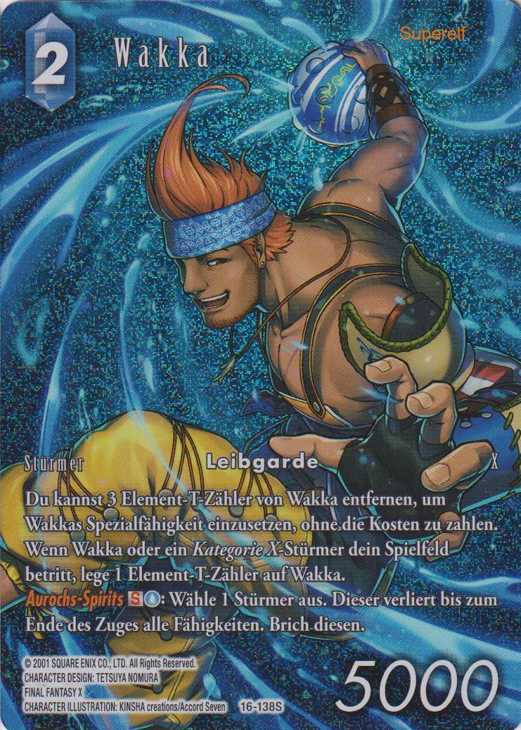 Final Fantasy Opus 16-138 S Wakka Wasser