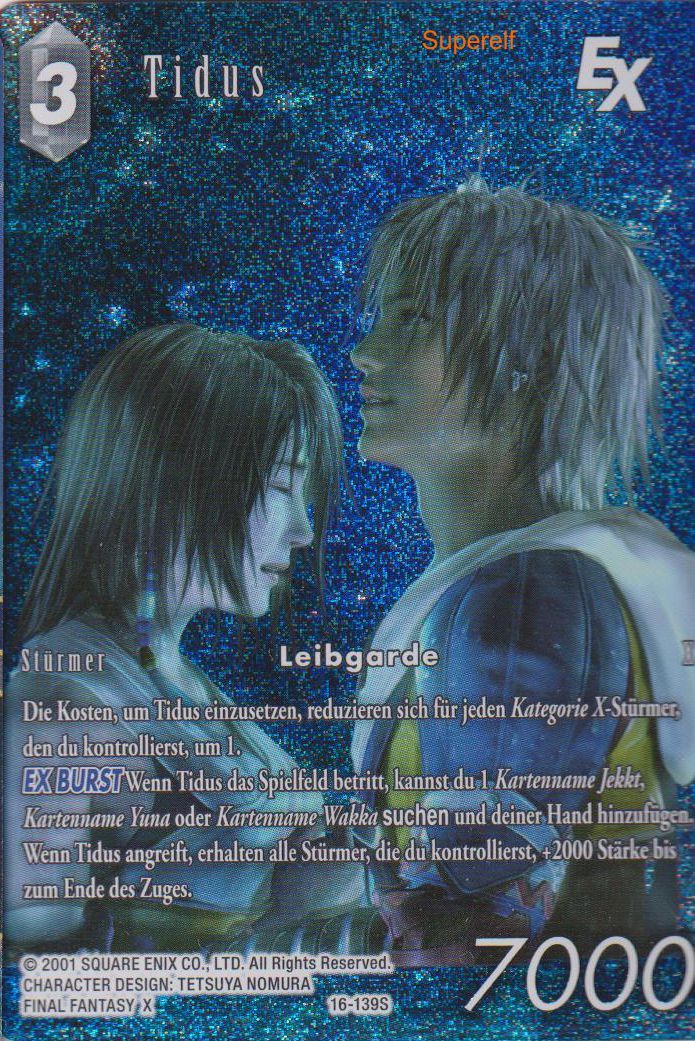 Final Fantasy Opus 16-139 S Tidus Licht