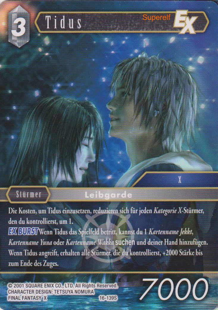 Final Fantasy Opus 16-139 S Tidus Licht