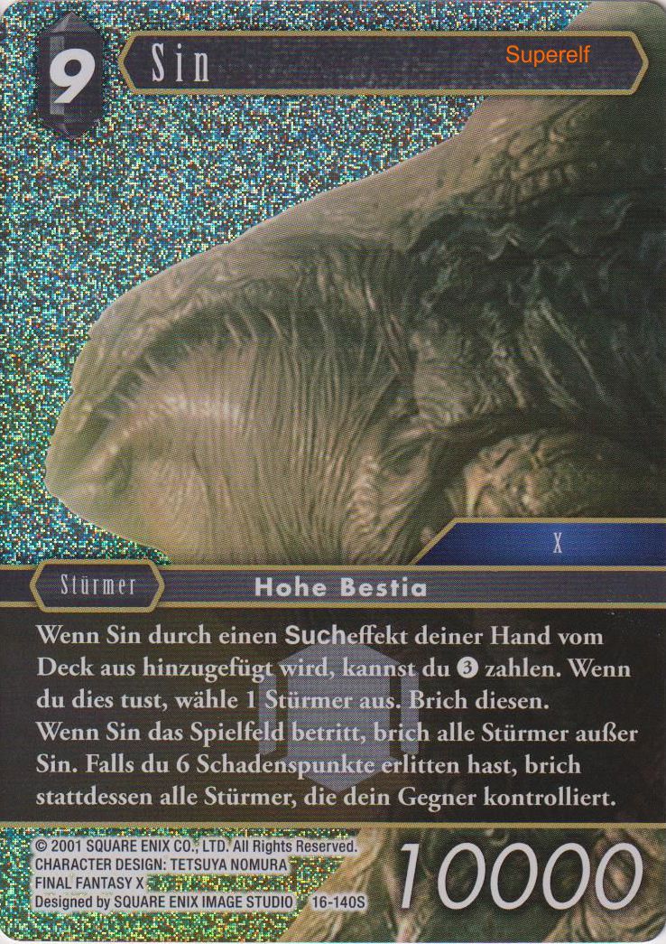 Final Fantasy Opus 16-140 S Sin Dunkelheit