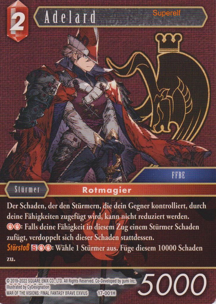 Final Fantasy Opus 17-001 H Adelard Feuer