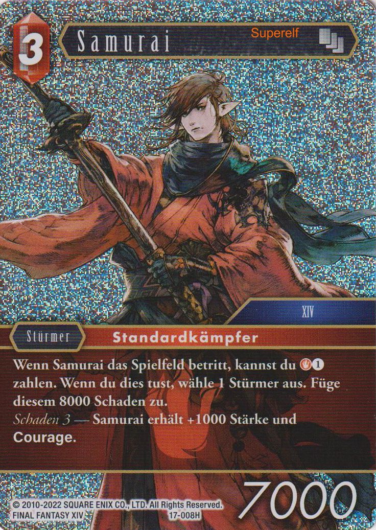 Final Fantasy Opus 17-008 H Samurai Feuer