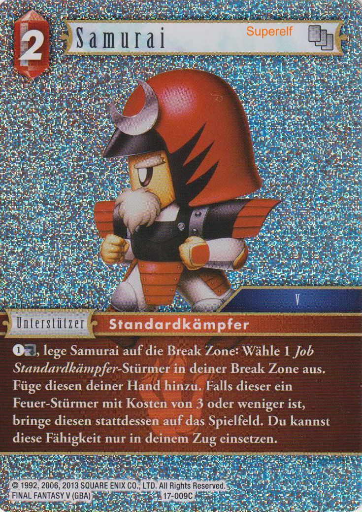 Final Fantasy Opus 17-009 C Samurai Feuer