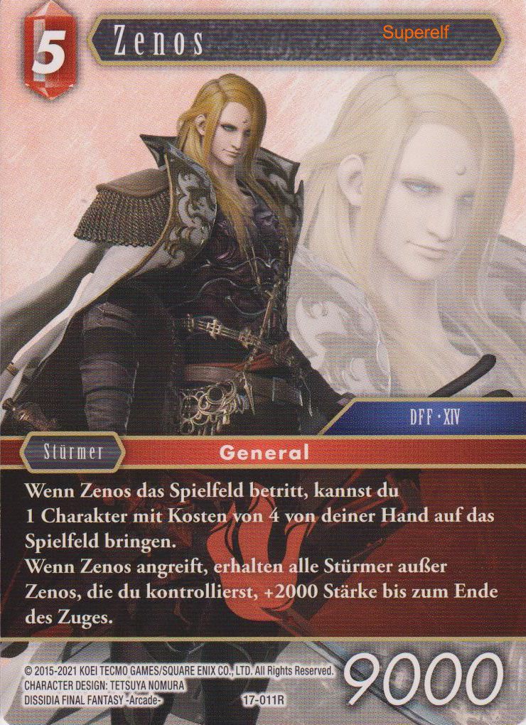 Final Fantasy Opus 17-011 R Zenos Feuer