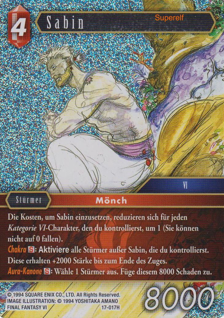 Final Fantasy Opus 17-017 H Sabin Feuer