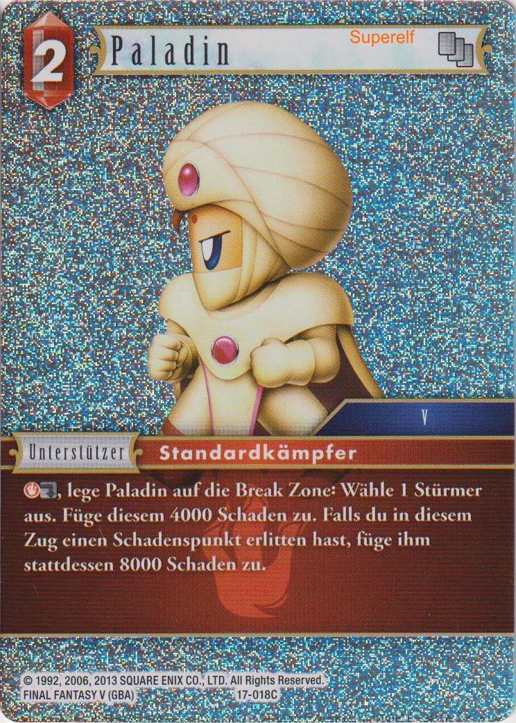 Final Fantasy Opus 17-018 C Paladin Feuer