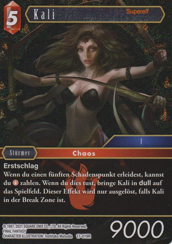 Final Fantasy Opus 17-019 R Kali Feuer